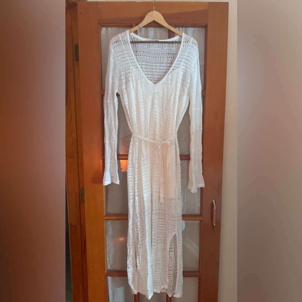 Frame crochet cotton dress size L never worn brand new